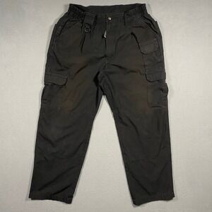 Propper Tactical Cargo Pants Mens 36x30 Black Ripstop Utility Work Trousers